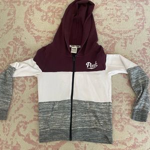 PINK zip up sweatshirt